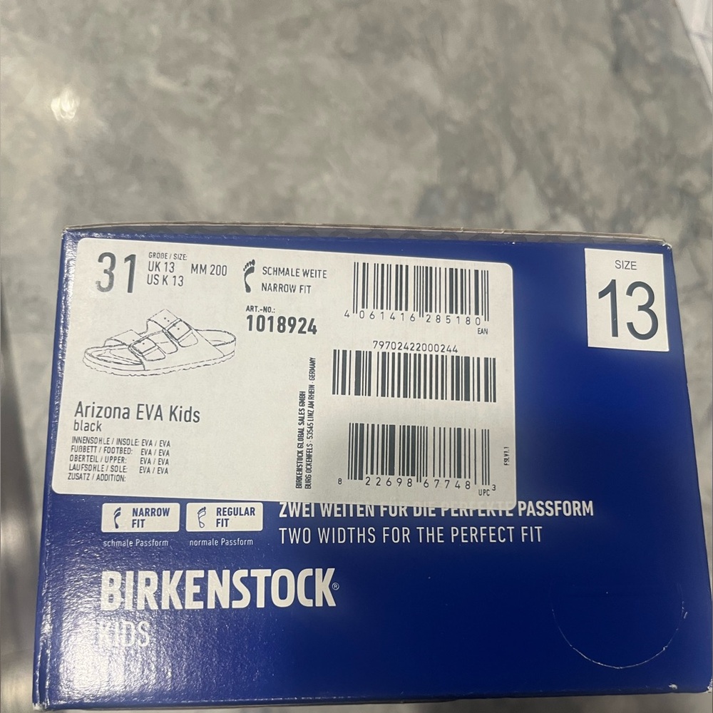 Birkenstock Kids Black Sandals 13 new - Picture 9 of 10